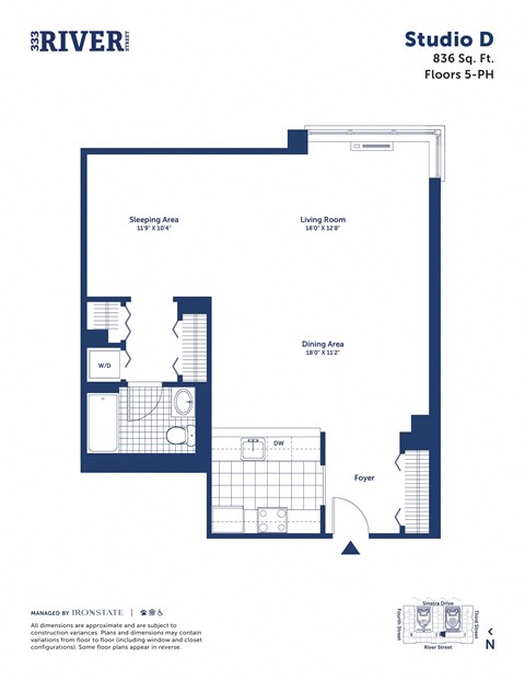 a floor plan of a unit of studio d floor plans